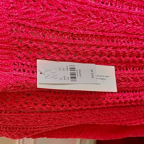 NWT Hot Pink sweater - Picture 6 of 6